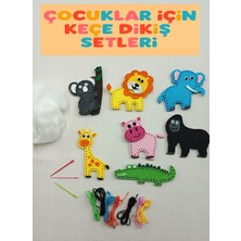 Local Market Keçe Dikiş Seti 7 Adet Figür Çocuklar Için Kendin Yap El Sanatları Eğitici Oyuncak