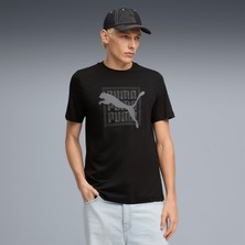 Puma Graphic  Erkek Siyah T-Shirt.01