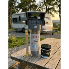 Car-Fil 3 Etkili Su Deposu Dolum Filtre Seti + Rota Turbo Atık Parçalayıcı Hediyeli Karavan, Tekne, Tiny House ve Mobil Yaşam Için Temiz Su + Hijyenik Atık Yönetimi Bir Arada!