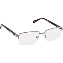 Yarım Çerçeve Metal Gözlük Çerçevesi | Optik Cam Takılabilir | Unisex | Klasik Seri