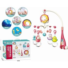 Gray Line Gry BIB648A54 -Işıklı Müzikli Kumandalı Kırmızı Bebek Dönencesi Nel1
