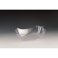 Biradlı Policarbon Teşhir Kase 27*18 cm