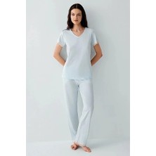 Pierre Cardin V Yaka Kısa Kol Kadın Pijama Takım 9217