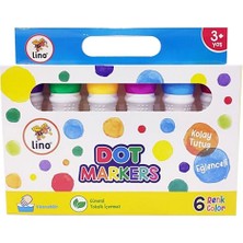 Gray Line Gry Lino Dot Markers 6'lı Yıkanabilir Nel1