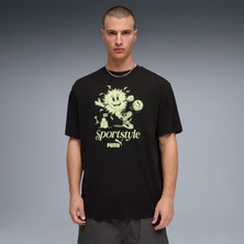 Puma Graphic  Erkek Siyah T-Shirt.01