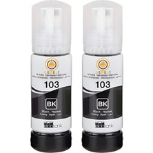 Drl 103 Uyumlu 2 Adet Siyah Mürekkep Avantaj Paketi L3150 L3151 L3250 L3251 Sıfır Muadil - Kapalı Kutu