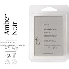 Fleur & Fume Amber Noir - Premium Wax Melt Tablet - Sofistike Mekanlar
