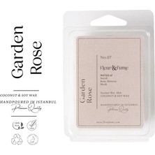 Fleur & Fume Garden Rose No.7 - Premium Wax Melt Tablet - Alevsiz Gül Bahçesi Esintisi