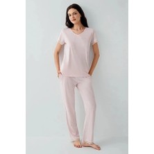 Pierre Cardin V Yaka Kısa Kol Kadın Pijama Takım 9217