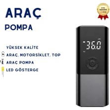 Ergonomik Taşınabilir Oto Hava Komprasör Pompası Araba, Motosiklet ve Bisiklet