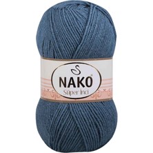 Ne Verelim Size 1 Adet Süper Inci El Örgü Ipi 100 gr Fırtına Mavi 185