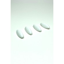 Ne Verelim Size 4 Adet Plastik Çengelli Eşarp ve Şal Iğnesi Beyaz 4 cm