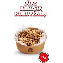 ÇITLAT ÇEREZ SHOP Lüks Karışık Kuruyemiş 1 kg Dev Paket Tazeliğini Koruyan Ambalajda