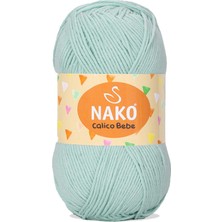 Ne Verelim Size 1 Adet Calico Bebe Pamuklu Bebek ve Battaniye Örgü Ipi 13281 Su Yeşili