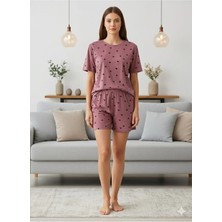 LXL Kadın Şortlu Ikili Takım Yazlık Pijama Takımı