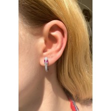 Spossy Silver Jewelry Yılan Halka Küpe