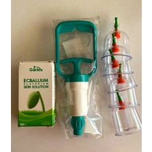 Garlex Baş Ağrısı 5li Hacamat Kupası Seti Pompası ve Migren Solüsyonu