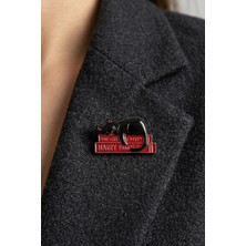 BB Bi Butik Shop Black Cat Books Zarif Kedi ve Kitap Temalı Broş