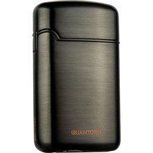Quantoro Üç Torch Pürmüz Delicili Gunmetal Metal Puro Çakmağı