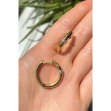 Spossy Silver Jewelry Büyük Boy Serenay Halka Küpe