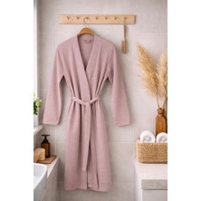 Baveno Home Pamuklu Kadın Waffle Desen Pike Kimono Bornoz Baveno