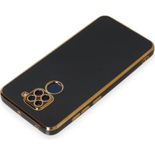 Gray Line Gry  Xiaomi Redmi Note 9 Kılıf Volet Silikon - Siyah Nel1