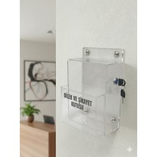 Dilek Şikayet Kutusu Önden Cepli Şeffaf Duvara Monte (SV478)