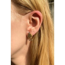 Spossy Silver Jewelry Çizgi Küpe