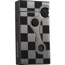 Quantoro Soft Flame Gunmetal Desenli Metal Puro Çakmağı
