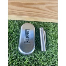 CLİPPER Clipper Mat Gri Taşlı Çakmak