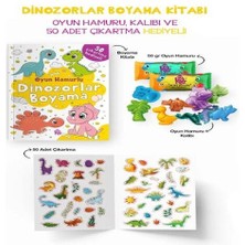 Dinozorlar Boyama Kitabı - Oyun Hamurlu - 3 Yaş +