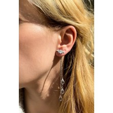 Spossy Silver Jewelry Sallantılı Arı Küpe