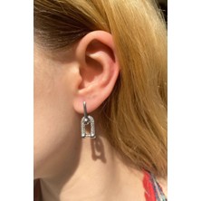 Spossy Silver Jewelry Tiff Taşlı Küpe
