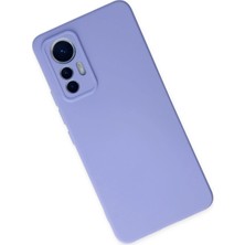 Gray Line Gry  Xiaomi Mi 12 Lite Kılıf Nano Içi Kadife Silikon - Lila Nel1