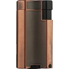 Quantoro Çift Torch Pürmüz Bakır Metal Puro Çakmağı