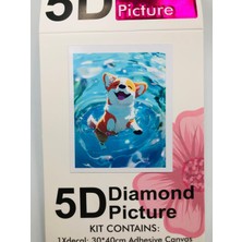 Duck Hoby 30X40 Boncuklu Taşlı Mozaik Elmas Goblen Pano Tablo Resim Puzzle Dıamond Paıntıng Hı Stone