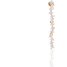 Spossy Silver Jewelry Tekli Sallantılı Küpe