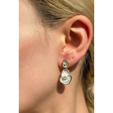 Spossy Silver Jewelry Sallantılı Mayorka Inci Küpe