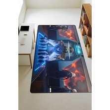 Dolce Mariee Modern Dijital Baskı Kaymaz Taban Çocuk ve Genç Odası Halısı H0585