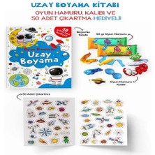 Uzay Boyama Kitabı - Oyun Hamurlu - 3 Yaş +