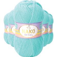 Ne Verelim Size 5 Adet Elite Baby El Örgü Ipi Tüylenmeyen Bebek Yünü Açık Turkuaz 10535