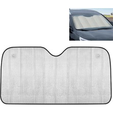 Najmaddin.com Ally 5 Katmanlı Alüminyum Katlanabilir Araç Ön Cam Güneşliği -140X70 Isı YALITIMLI-(5775)