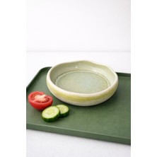 Bev Kitchen 2 Adet El Mini Yapımı Porselen Asimetrik 14 cm Salata Kasesi