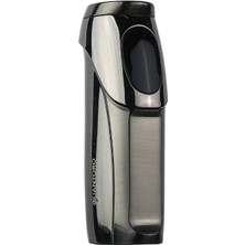 Quantoro 3 Torch Pürmüz Elektrikli Gunmetal Metal Puro Çakmağı