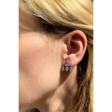 Spossy Silver Jewelry Geometrik Tasarım Küpe