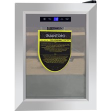 Quantoro Qcc-52-B Elektronik Nemlendirme & Soğutmalı Gümüş Puro Dolabı
