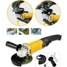 Moonshop Pro Bakır Sargı Avuç Içi Taşlama Makinası 6 Kademeli Uzun Kuyruk Devir Ayarlı 125-115 mm 2800W.