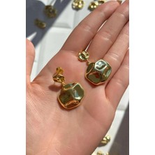 Spossy Silver Jewelry Asimetrik Tasarım Sallantılı Küpe