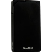 Quantoro Çift Torch Pürmüz Delicili Siyah Metal Puro Çakmağı