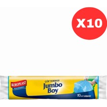 Koroplast Jumbo Boy Çöp Torbası 10'lu X10